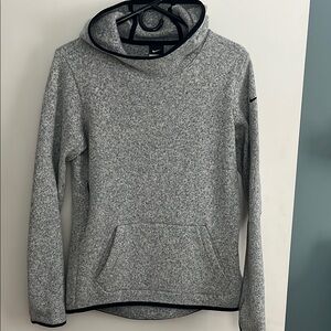 Nike Gray Heather Hoodie with Fleece Fabric